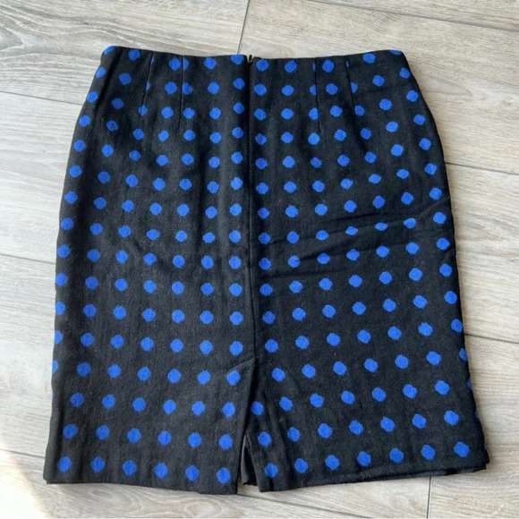 Talbots Polka Dots Wool Blend  Pencil Skirt - Picture 8 of 11